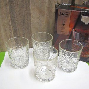 Libbey Perfect Scotch Whiskey Glasses, Set of 4, Clear, 12oz, NIB